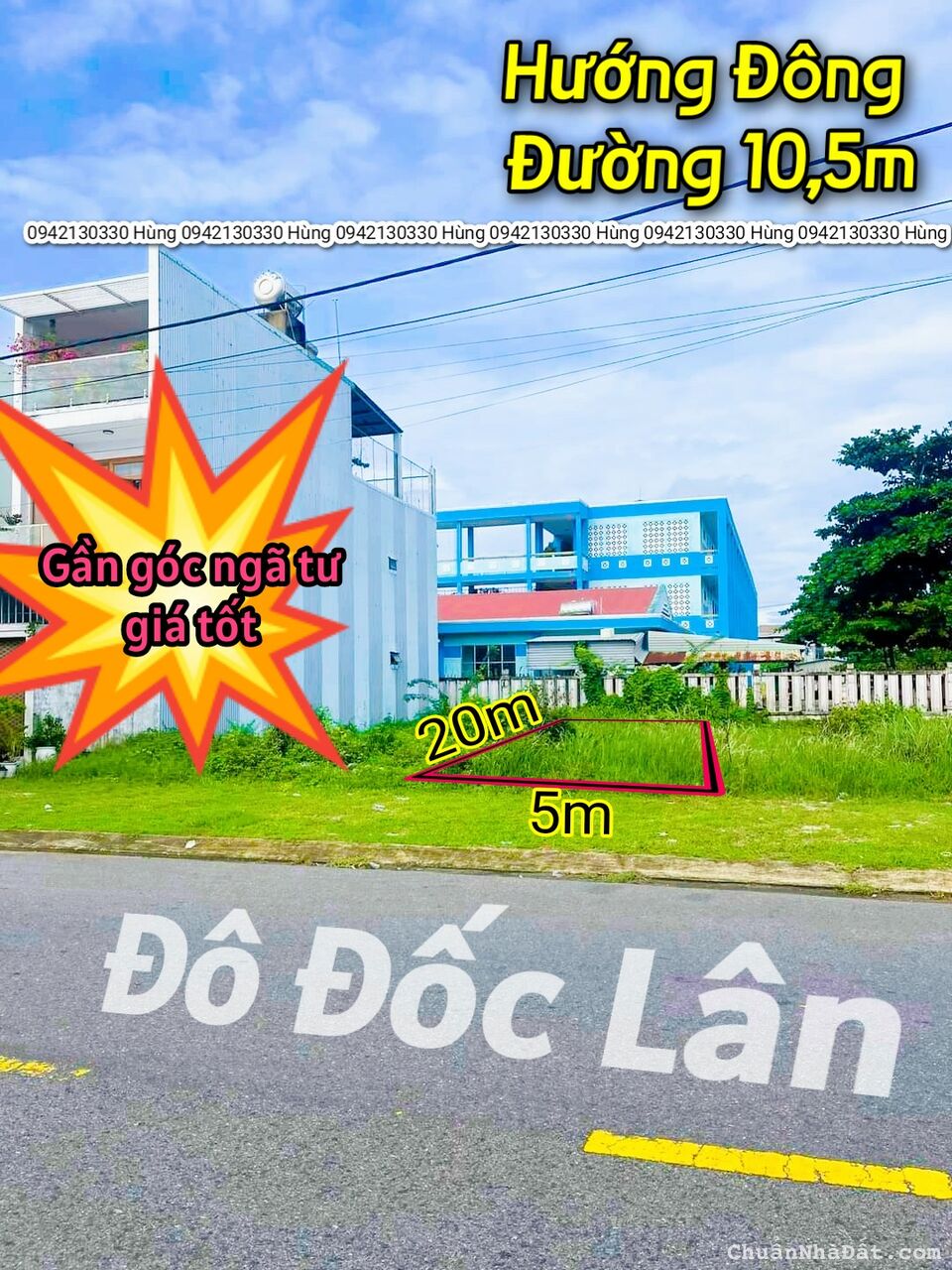 Chủ cần tiền bán nhanh lô đất đường 10,5m, Hoà Xuân