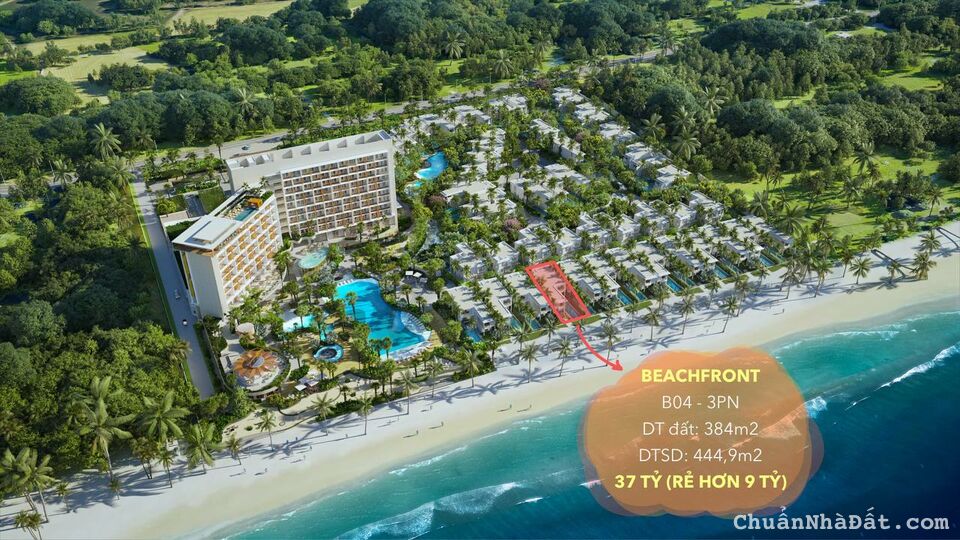 Beachfront Angsana Hồ Tràm, biệt thự trực diện biển giá tốt nhất thị trường