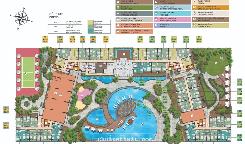 Căn hộ The Glory, 2PN-2WC-69m2, giá gồm thuế 2,4 tỷ, trả 50% nhận nhà tháng 9/2024, lh: 0962985120