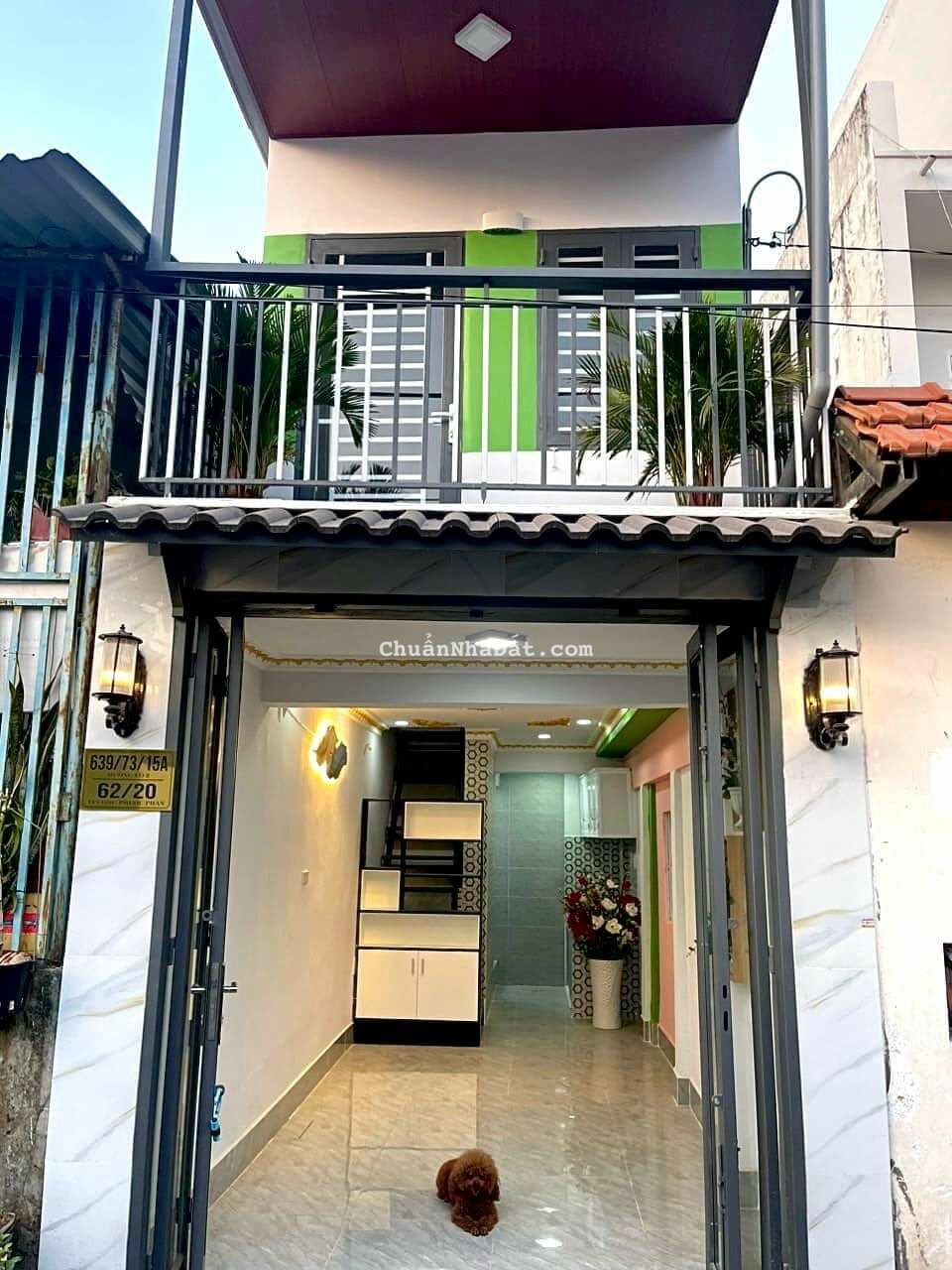 Hẻm 5m,639 Hương Lộ 2 nhà trệt 1 lầu 2 PN