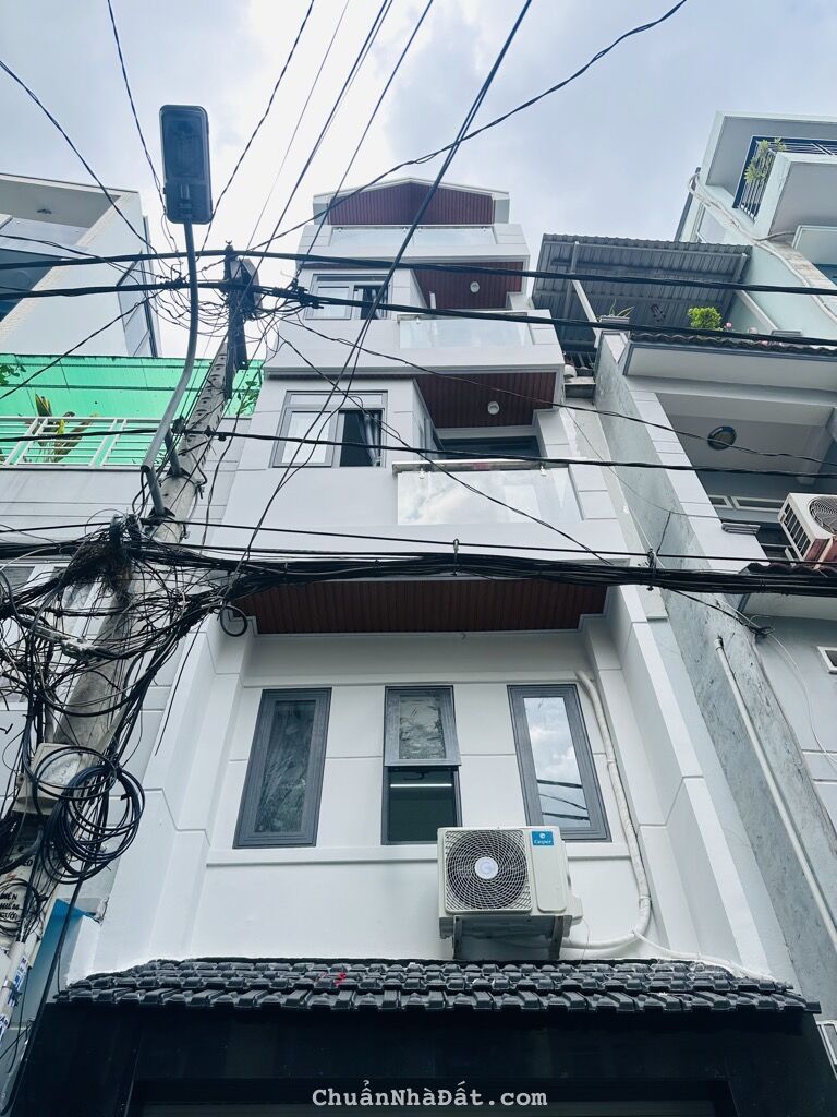 HẺM XE HƠI SÁT MT PHAN XÍCH LONG, PHÚ NHUẬN, 5 TẦNG ĐÚC BTCT. GIẢM 350TR CHỈ 7T TL 