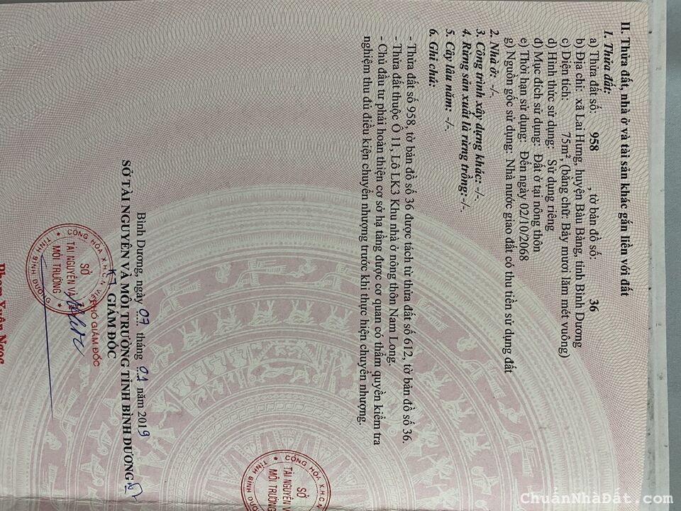 Đất nền dự án Nam Long TAT. 75 m2 thổ cư 100% Đất nền dự án Nam Long TAT. 75 m2 thổ cư 100%