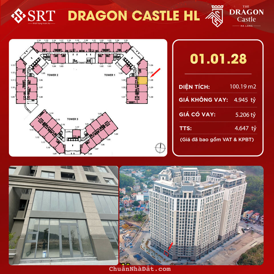 Đầu tư Shop chân đế Dragon Castle Hạ Long. Hàng cực phẩm độc quyền chỉ từ 600tr/căn chiết khấu ưu đ