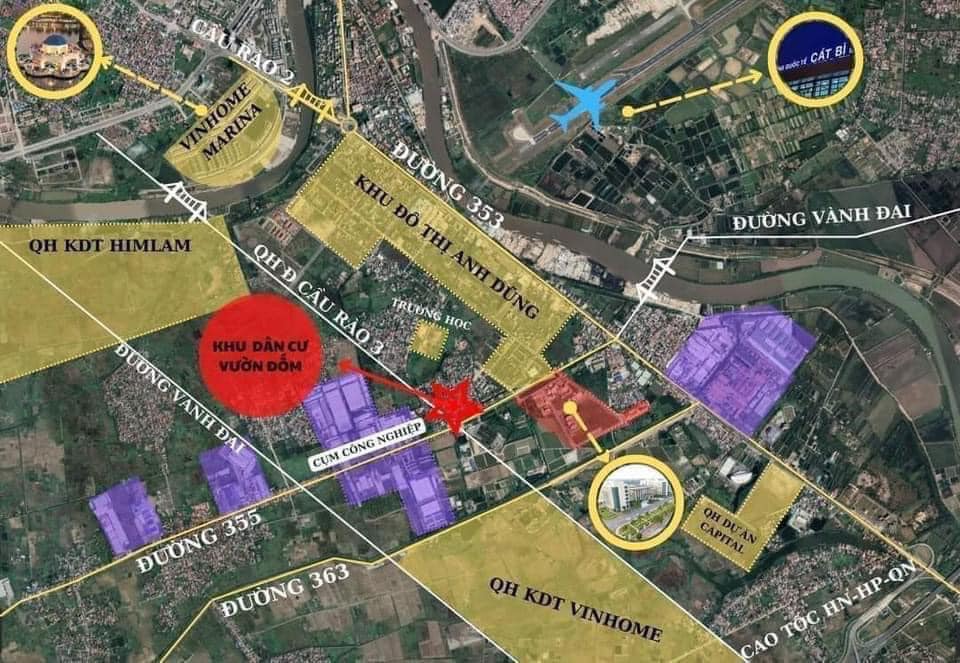 CHÍNH CHỦ BÁN LÔ ĐẤT DƯƠNG KINH 6, HẢI PHÒNG. 90M2, MT5M, GIÁ THỎA THUẬN