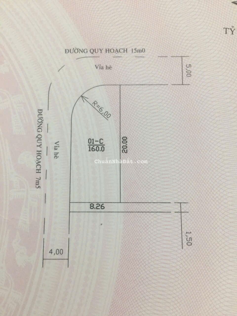 Cần bán lô góc 160m2 đường nguyễn tường phổ.quận liên chiểu.đà nẵng