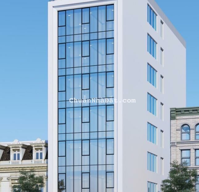 Cho thuê tòa nhà Văn Phòng mặt phố Nguyễn Khang DT 120m2 *9 tầng Mt 8m. Giá 180tr/tháng