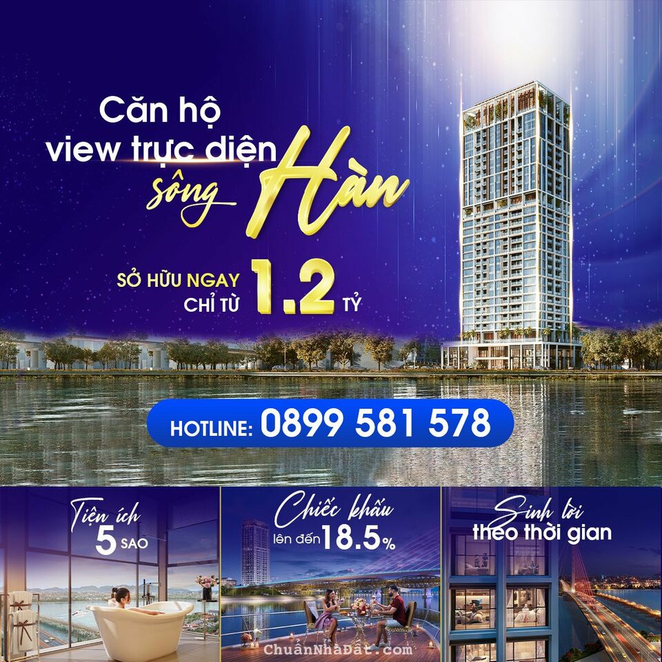 Căn 2PN - View sông - Sun Cosmo Da Nang - Giá sở hữu từ 1,2 tỷ
