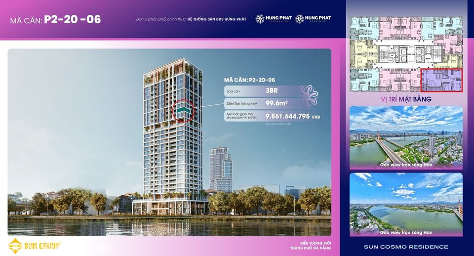 Sống Luxury Bên Dòng Sông Hàn - Cơ Hội Vàng Sở Hữu Căn Hộ 3 Phòng Ngủ Cực Đẹp