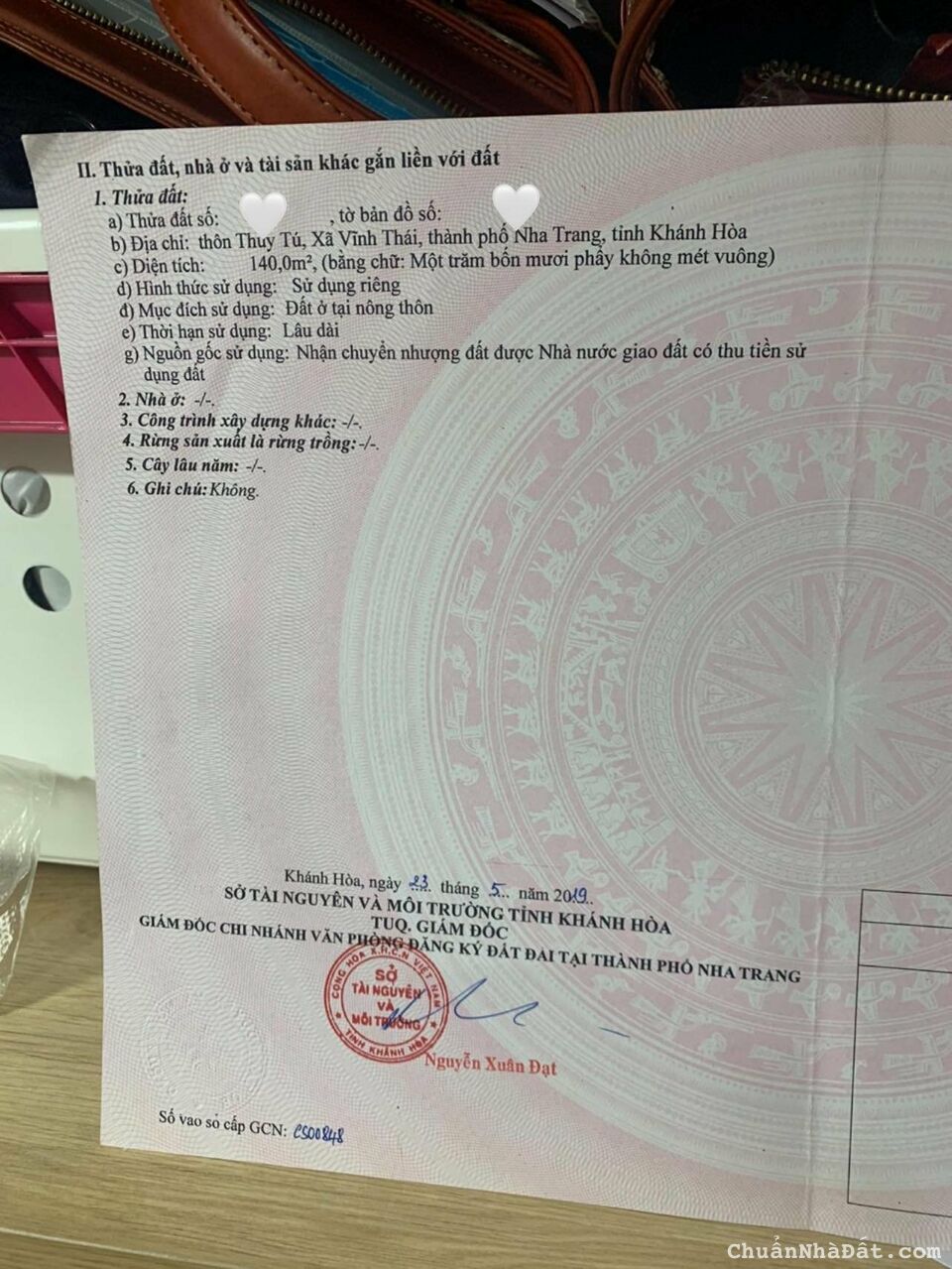 BÁN LÔ GÓC THÔN THUỶ TÚ, XÃ VĨNH THÁI, NHA TRANG, GIÁ ĐẦU TƯ CHỈ 17TR/M2