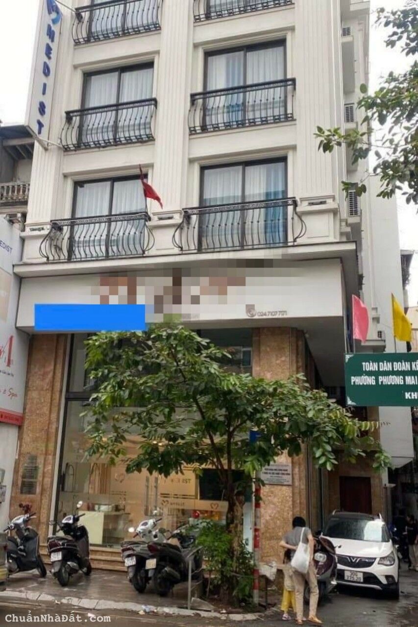 Nhà mặt phố Phương Mai Đống Đa 100m x 7T  giá 125 Triệu, vỉa hè, lô góc, thang máy