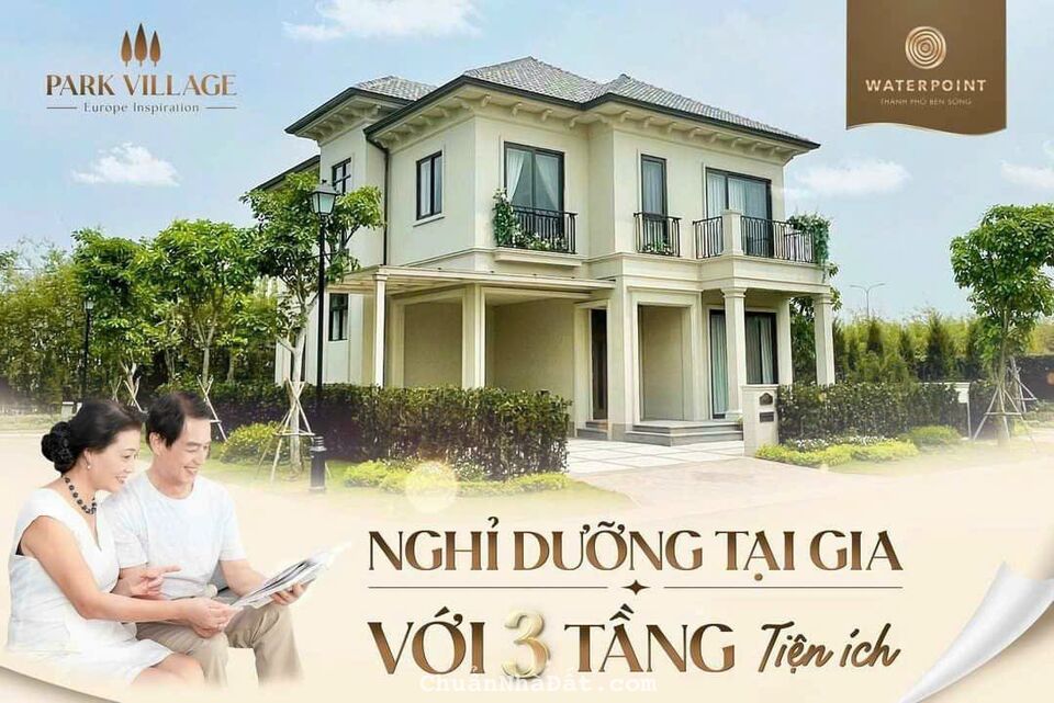 Biệt thự và dinh thự Park Village thiết kế châu Âu dự án Waterpoint giá dưới 20 tỷ 