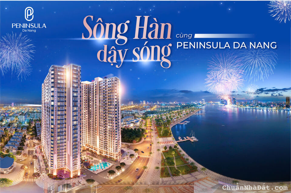 Bán căn hộ chung cư cao cấp Peninsula Đà Nẵng 106m gồm 3 phòng ngủ view trực diện sông Hàn