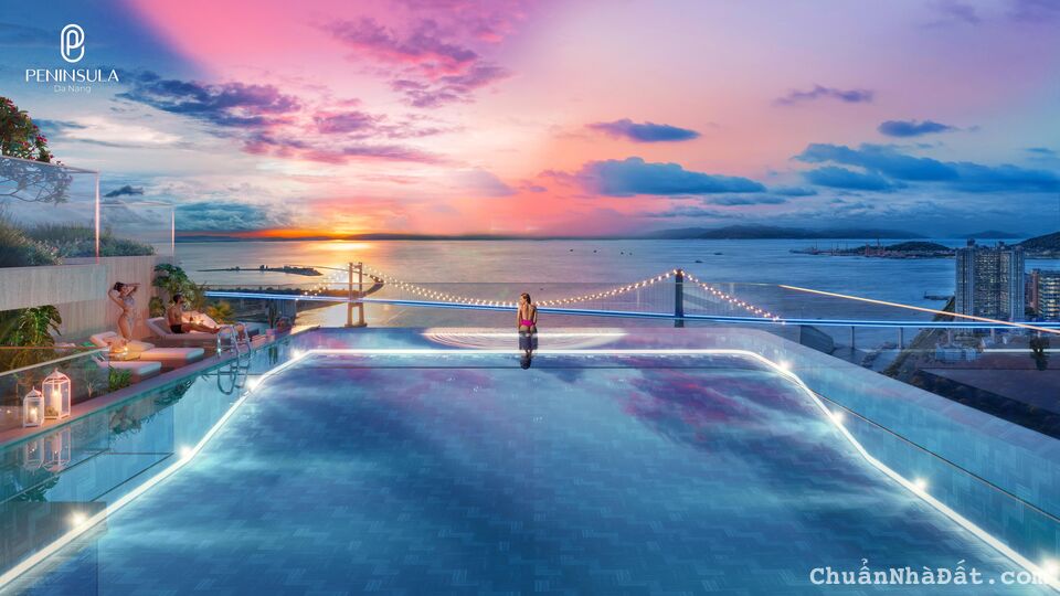 Bán căn hộ chung cư cao cấp Peninsula Đà Nẵng 106m gồm 3 phòng ngủ view trực diện sông Hàn