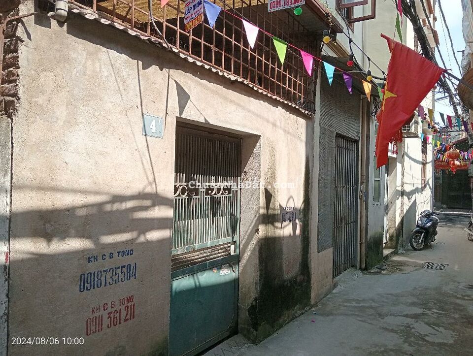 Bán nhà Lĩnh Nam, Hoàng Mai, ngõ thông – ôtô đỗ cửa 62m2, mặt tiền 4m, 6.5 tỷ.