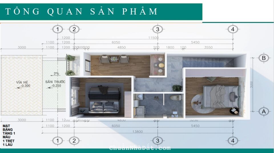 Nhà ở xã hội 470tr/căn SHR hoàn thiện full nội thất 