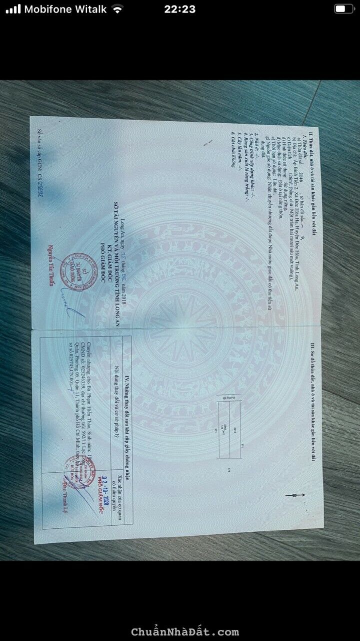 Sang căn nhà KDC Tân Đức - Tỉnh lộ 10 - 125m2, 1 trệt 1 lầu, giá 1.95 tỷ - SHR