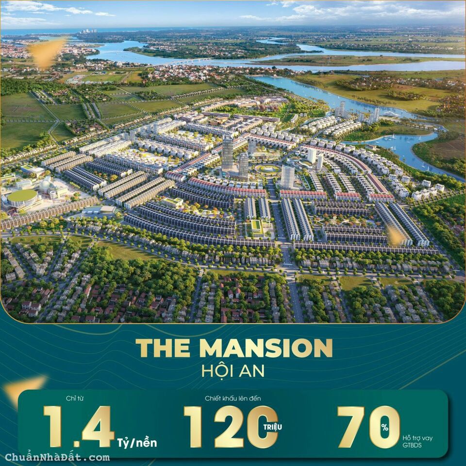 Bán gấp lô đất liền kề phố cổ Hội An, giá 14,7tr/m2. Ngân hàng hỗ trợ vay đến 70%