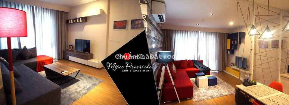 Cho thuê căn hộ Mipec Riverside tầng cao view đẹp 80m2 2PN full đồ 16tr.