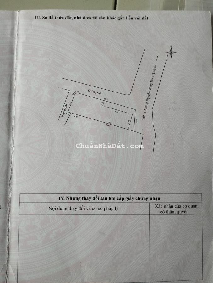 BÁN ĐẤT TẶNG NHÀ C4 3 MẶT KIỆT