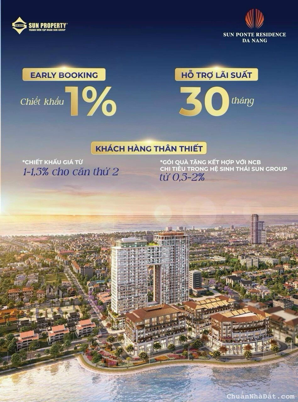 Chính thức mở bán toà tháp đôi Sun Ponte Resdence Đà Nẵng.