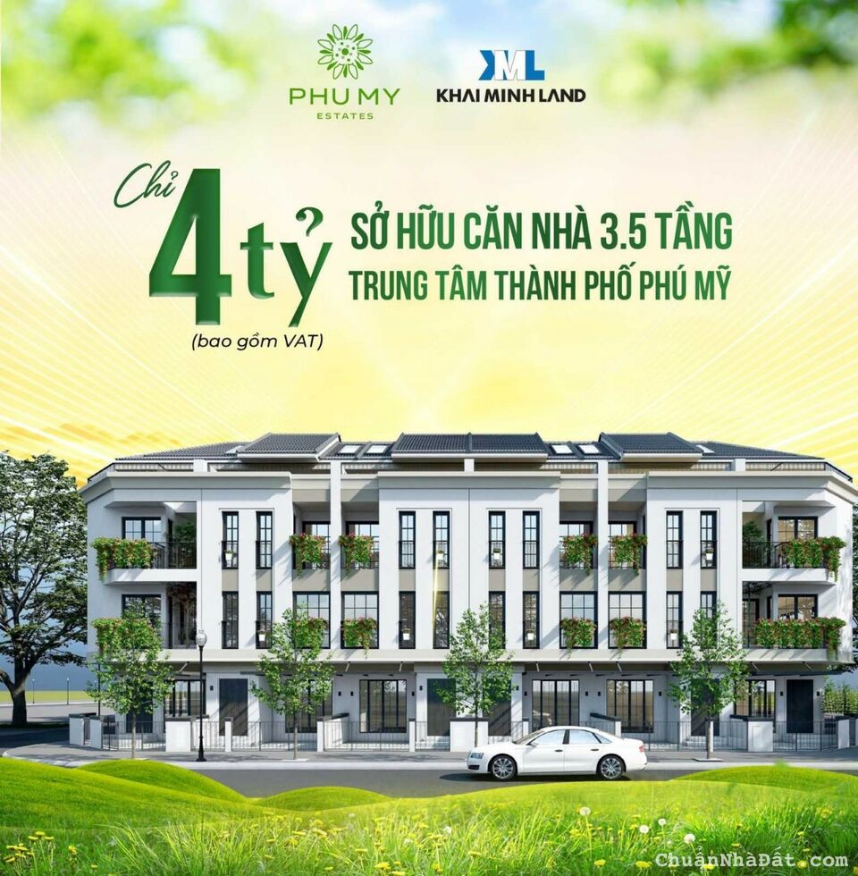 Bán nhà phố biệt thự Phú Mỹ Estates, CĐT Vilaliving CĐT, giá chỉ nhỉnh 4ty/căn