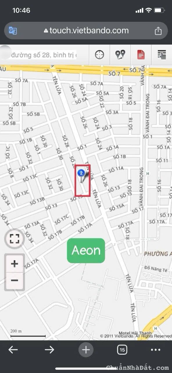 Bán gấp nhà đường số 28, Bình Tân Khu Tên Lửa, 4.5x20m, 3.5 tấm, AeonMall 100m