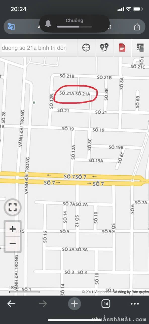 Cho thuê nhà đường số 21a, Bình Tân, Tên Lửa, 4x22m, 3.5 tấm, 20 tr.