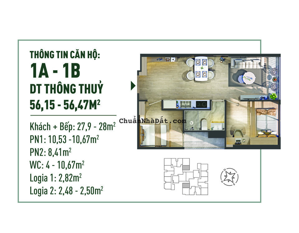 Chỉ từ 357tr đc ký ngay HĐMB căn 2PN 56m2, 460tr ký HĐMB căn 3PN 78m2 The Fibonan. Hotline: 0968 96