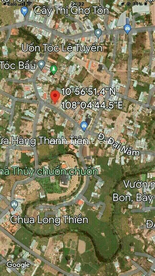 Bán đất 2 Mặt tiền đường Đại Nẫm, Xã Phong Nẫm, Tp.Phan Thiết . 