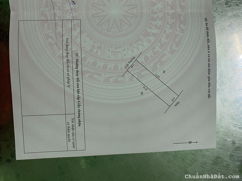 Bán Nền KDC TT Mỹ Thọ (4,5x18,5) Bán Nền KDC TT Mỹ Thọ (4,5x18,5)
