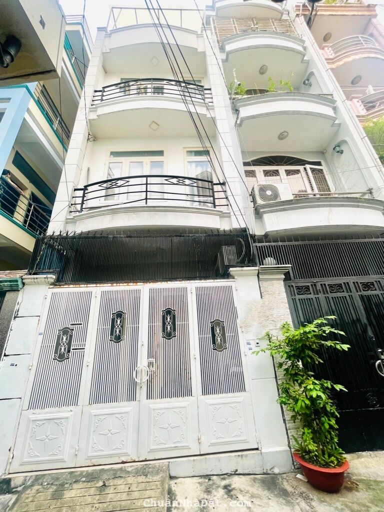 Bán nhà phú nhuận hồ văn huể nhà 4 tầng btct 4pn ngang 4m hẻm xe hơi chỉ nhỉnh 7 tỷ  