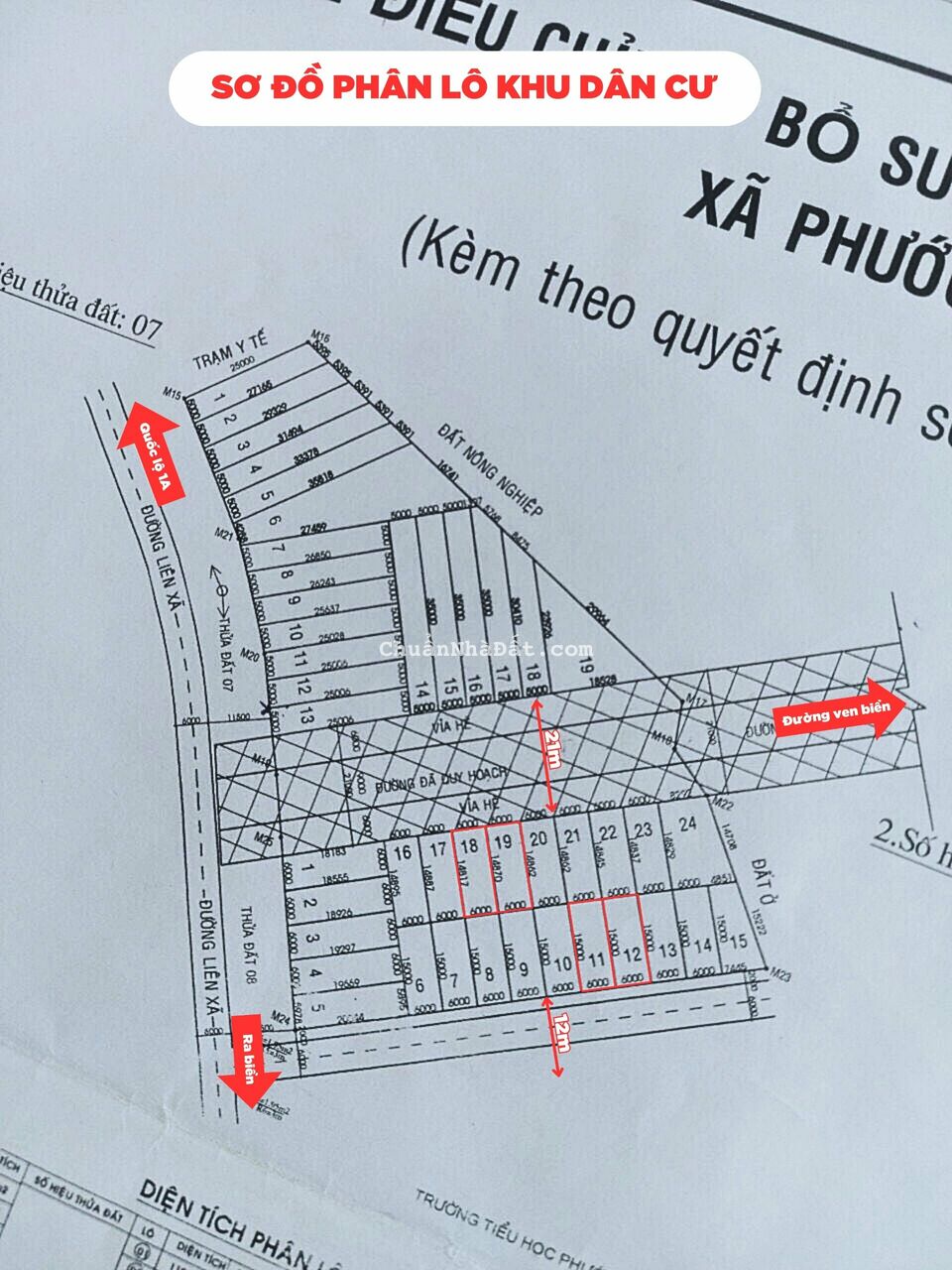 Bán lô đất mặt tiền đường 10m nối thẳng ra đường ven biển giá chỉ 1,1 tỷ/nền sổ sẵn