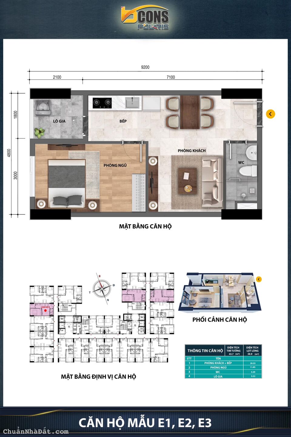 Căn hộ Phạm Văn Đồng chỉ cần thanh toán 350 tr