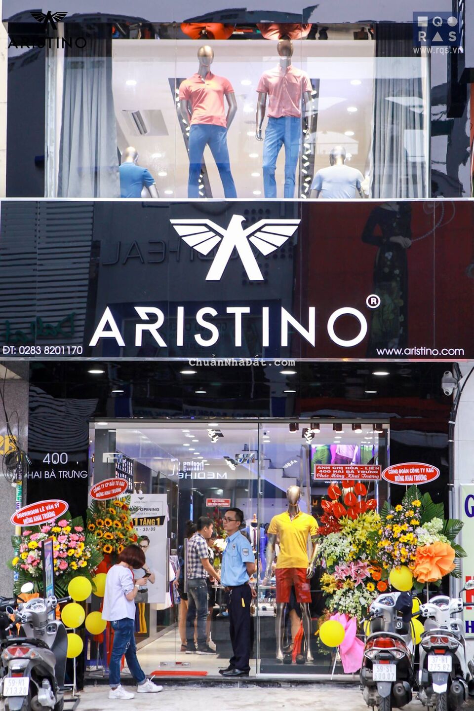 Cho thuê nhà mặt tiền 400 Hai Bà Trưng Quận 1.  DT; 4.5x21m, 5 lầu, giá:178tr TL