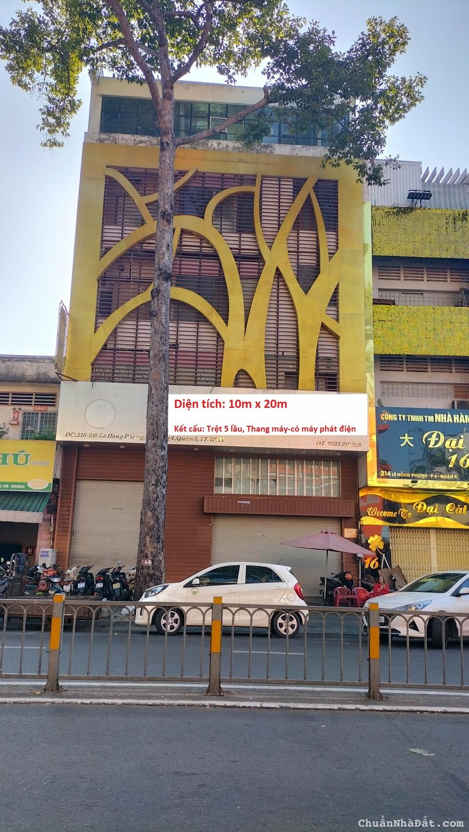 Cho thuê nhà 216-218 Lê Hồng Phong Quận 5, DT: 10.5x20m, KC: 5 lầu + Thang máy,Giá: 200tr TL Cho thuê nhà 216-218 Lê Hồng Phong Quận 5, DT: 10.5x20m, KC: 5 lầu + Thang máy,Giá: 200tr TL