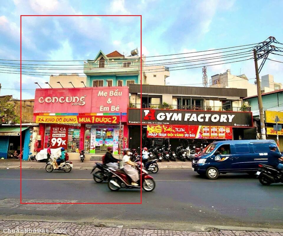 Cho thuê nhà 340A Nơ Trang Long Quận Bình Thạnh, DT: 10x25m, giá: 80tr/ tháng