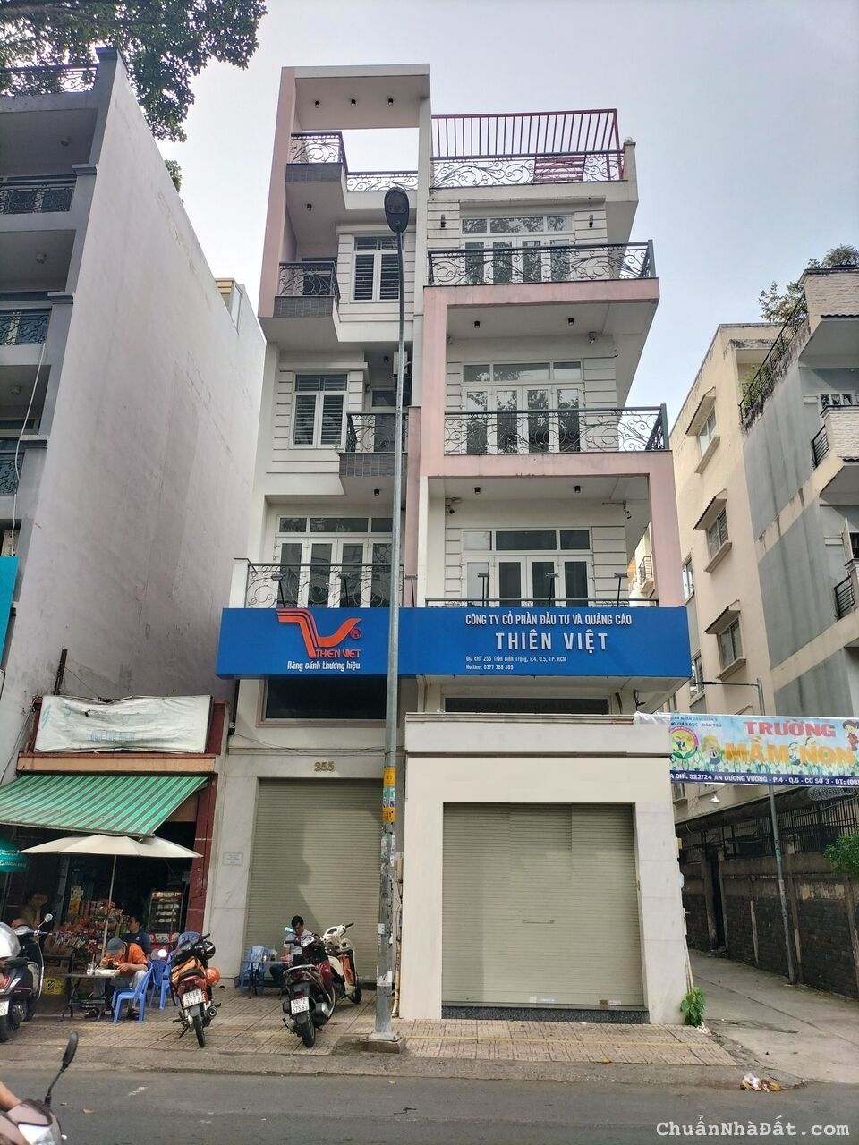 Cho thuê nhà 255-255A Trần Bình Trọng Quận 5, DT: 7.8x20m, 6 lầu + TM, giá: 160tr TL