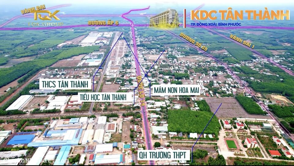 Cần tiền bán gấp lô đất nền mặt tiền TT TP Đồng Xoài, Bình Phước giá siêu Tót!