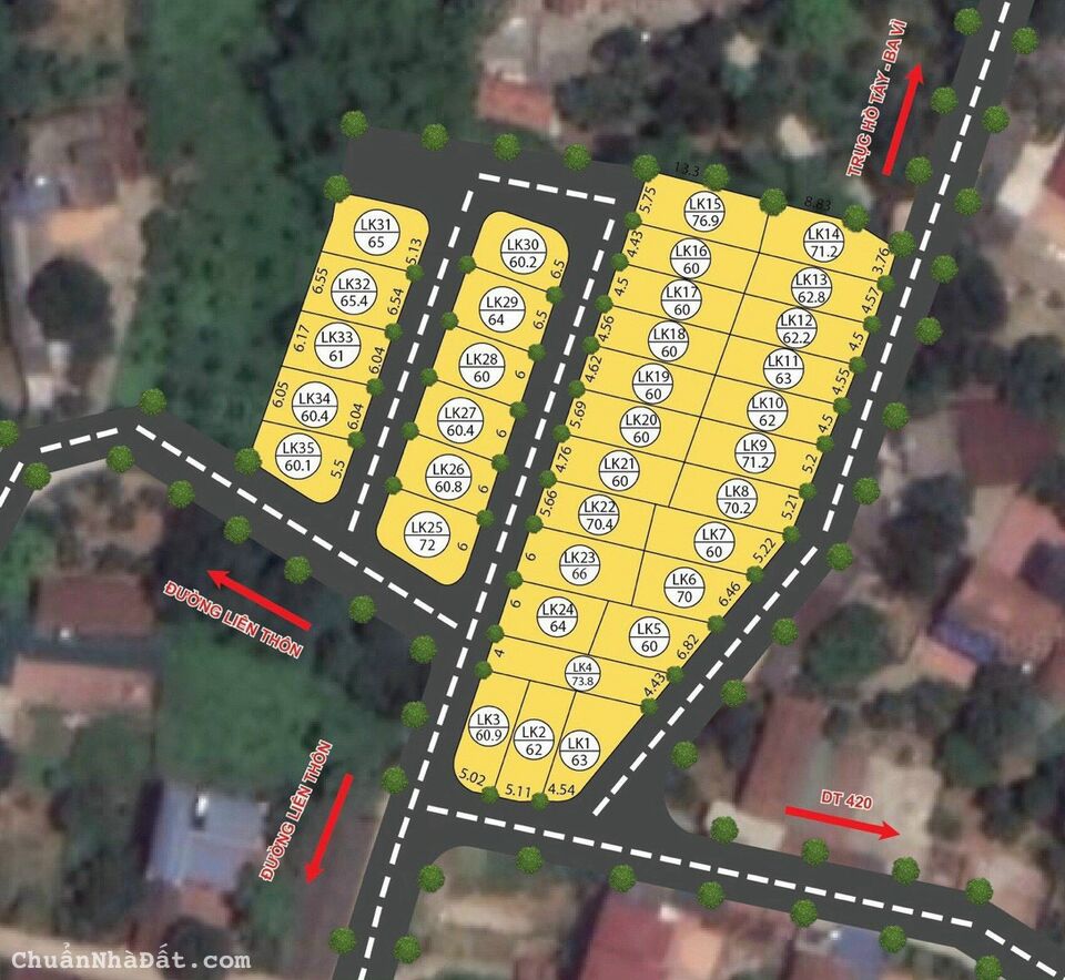 Bán lô góc 3 mặt tiền. DT 60m2. Đường rộng, thông tứ phía, oto tránh. Giá 1,5x tỷ Bán lô góc 3 mặt tiền. DT 60m2. Đường rộng, thông tứ phía, oto tránh. Giá 1,5x tỷ