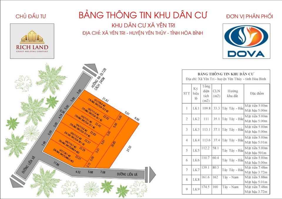 Đầu tư 9 lô đất Yên Trị, Yên Thuỷ, Hoà Bình, 185tr/1 nền có lời ngay