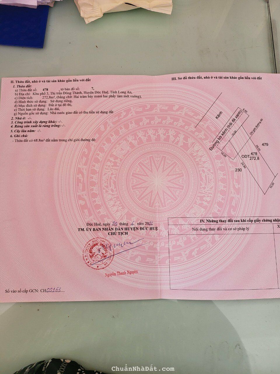 Bán đất mặt tiền đường bê tông 273m2 Đông Thành-Đức Huệ-Long An Bán đất mặt tiền đường bê tông 273m2 Đông Thành-Đức Huệ-Long An