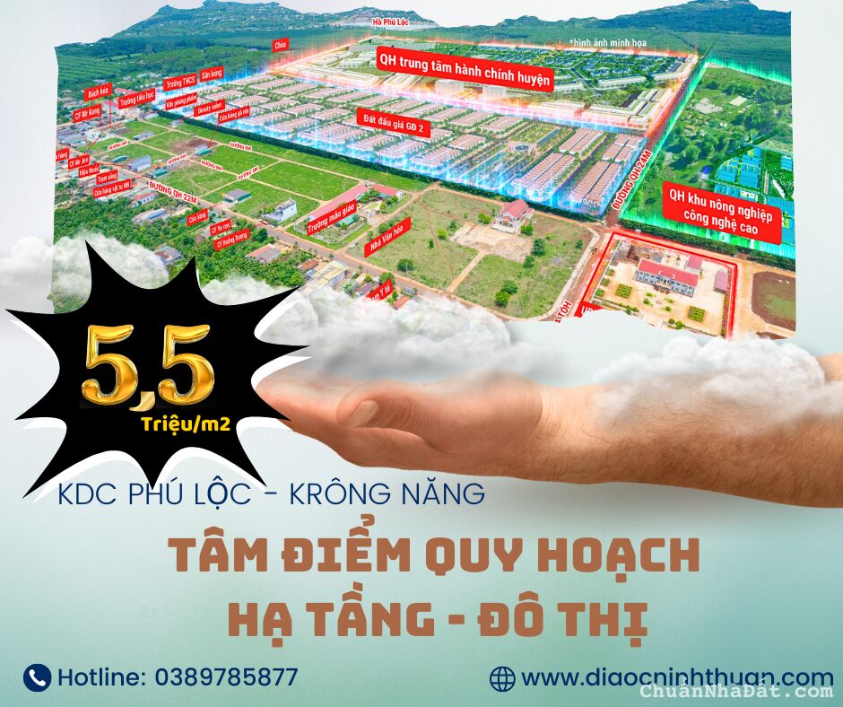 Đất nền Trung Tâm KDC 100% thổ cư chỉ 720 Triệu/nền 