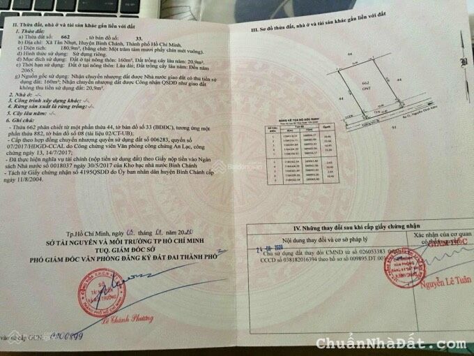 Bán lô thổ cư 180m2 đường Nguyễn Đình Kiên. Xã Tân Nhựt. Bình Chánh.