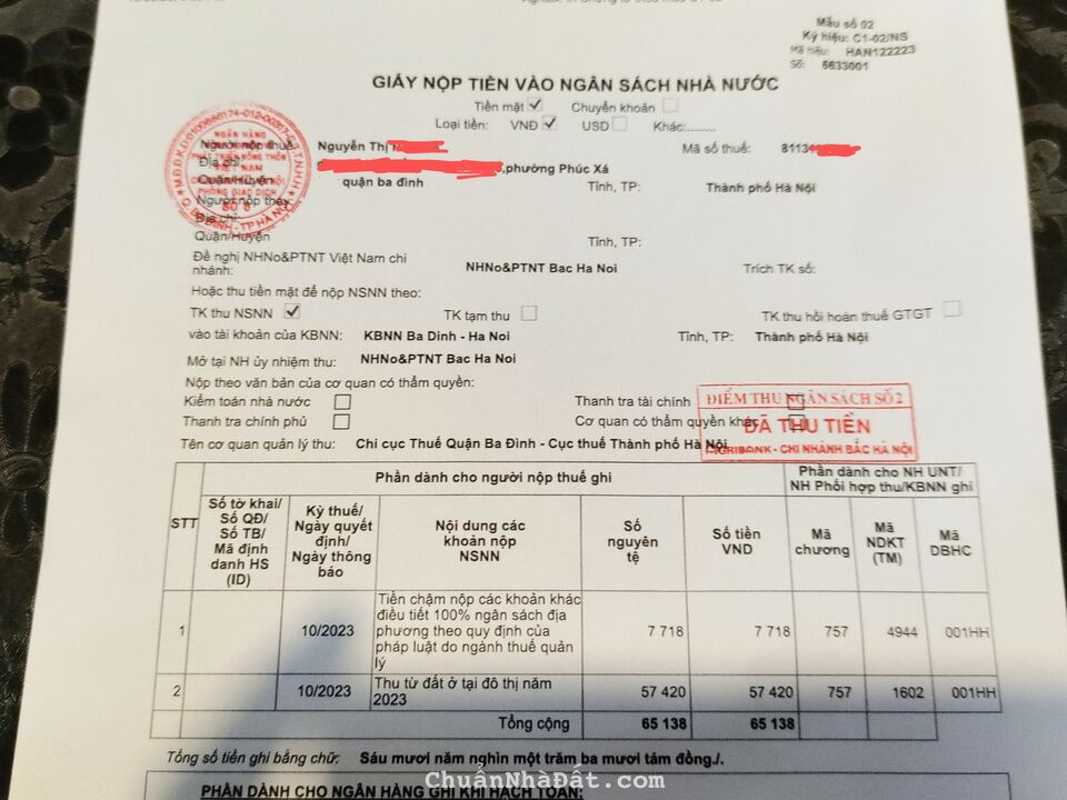 Nhà riêng DT 5,5MV, 4 tầng, 2 Ngủ, 1 VS, đầu hồi, chính chủ