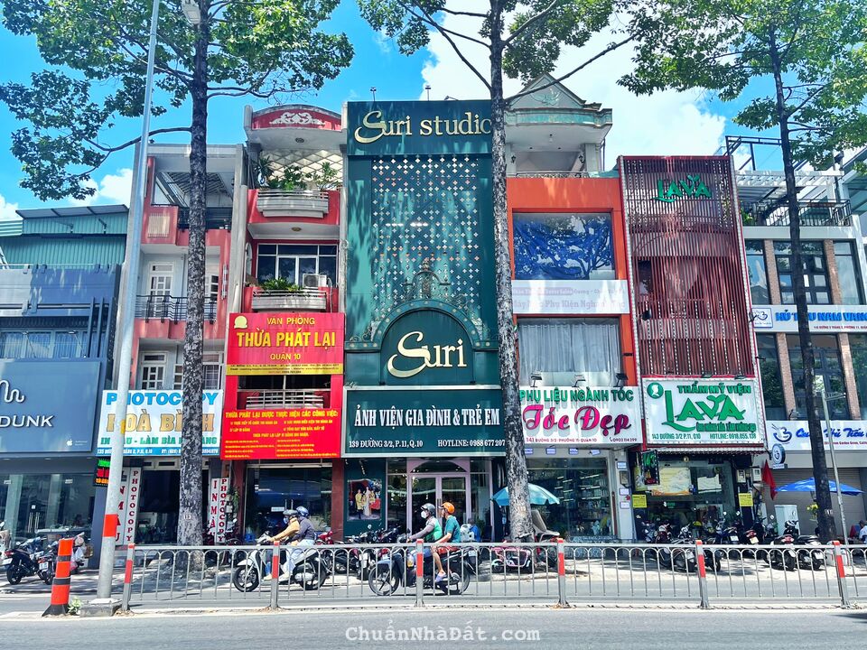 Cho thuê nhà mặt tiền đường Sư Vạn Hạnh, Quận 10. DT 5m x 30m - Trệt 4 Lầu
