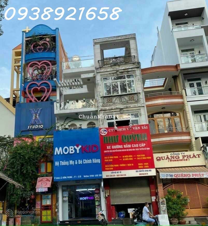 Bán Nhà Mặt Tiền Quận 10- Ngay Lê Hồng Phong-Hùng Vương 4X20, 6Tầng Thang Máy,HĐT.70TR/TH