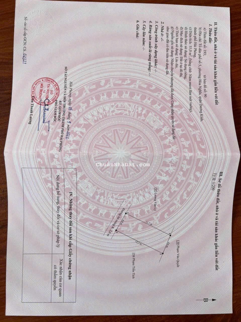 Đường Đại Thắng Phường Hòa Nghĩa Quận Dương Kinh Hải Phòng