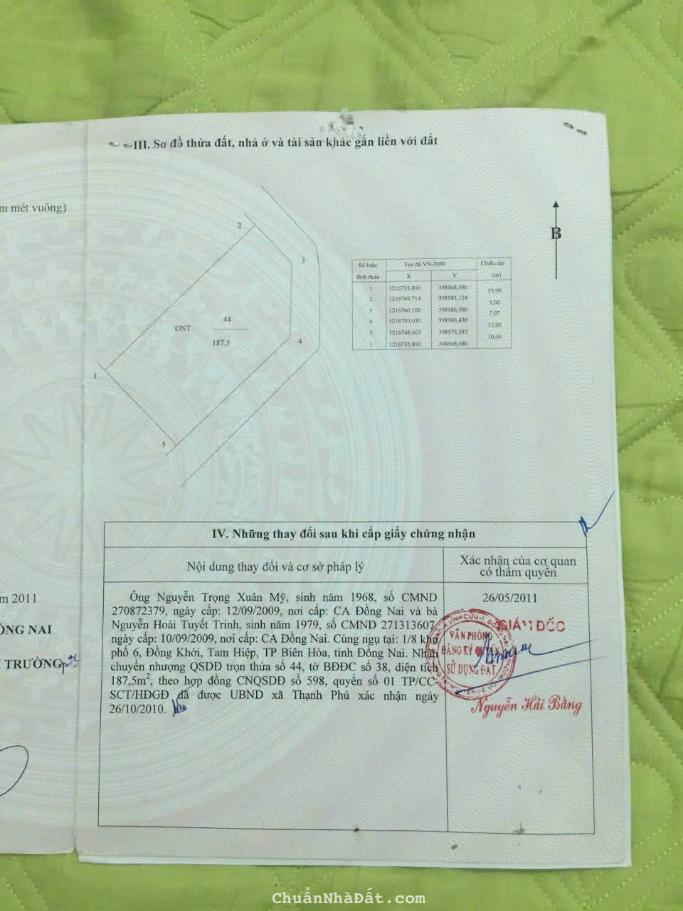 Giảm giá bán gấp 200m2 đất góc 2MT khu Lavenđer Thạnh Phú Vĩnh Cửu. SHR chỉ 5.3 tỷ. Lh:0903693712
