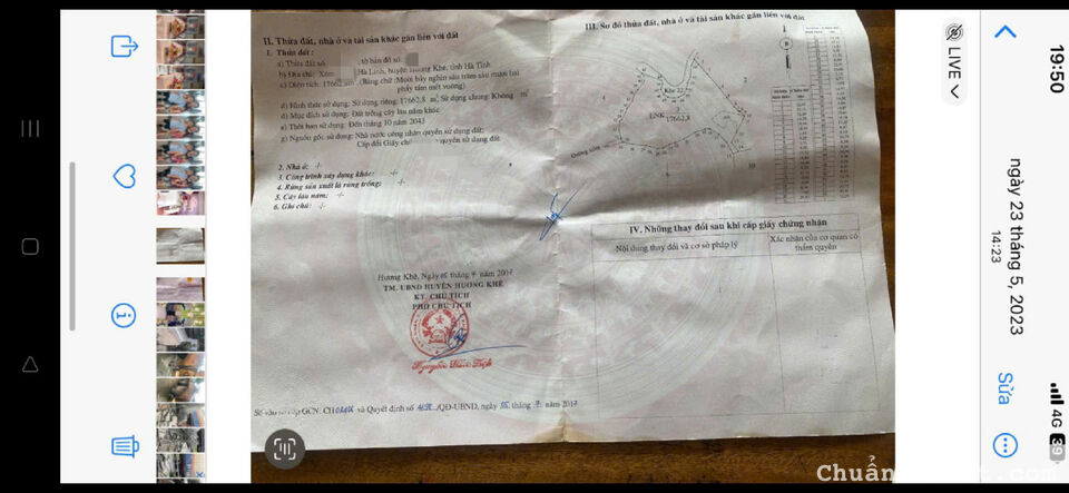 Bán đất tại Hương Khê – Hà Tĩnh DT 2.86ha, sẵn SHR, chỉ 1.6 tỷ. Lh: 0913822455 Bán đất tại Hương Khê – Hà Tĩnh DT 2.86ha, sẵn SHR, chỉ 1.6 tỷ. Lh: 0913822455