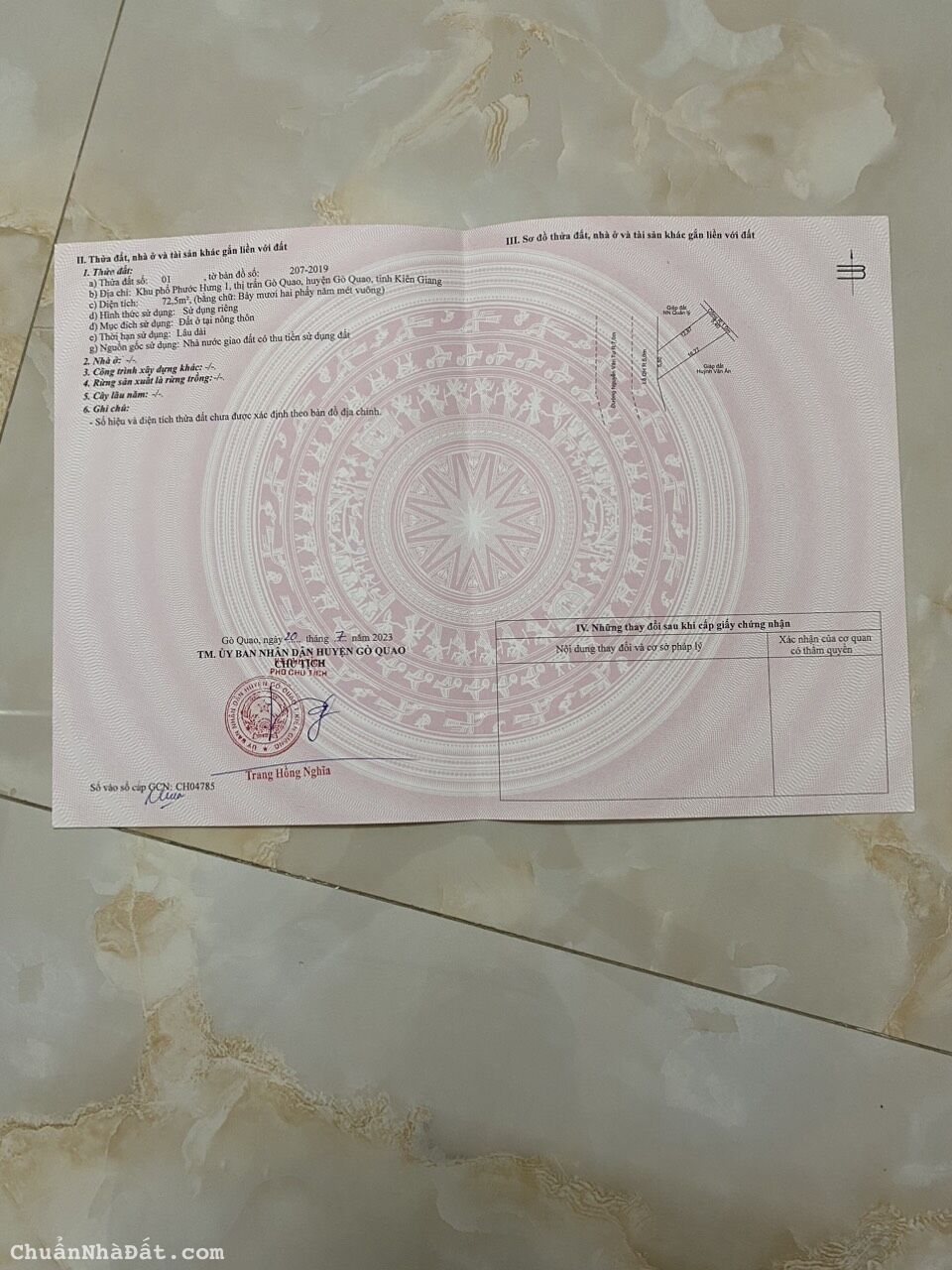 Bán nhà cấp 4 ngay TTHC Huyện Gò Quao 72.5m2 SHR chỉ 1.6 tỷ. Lh:0988679171.